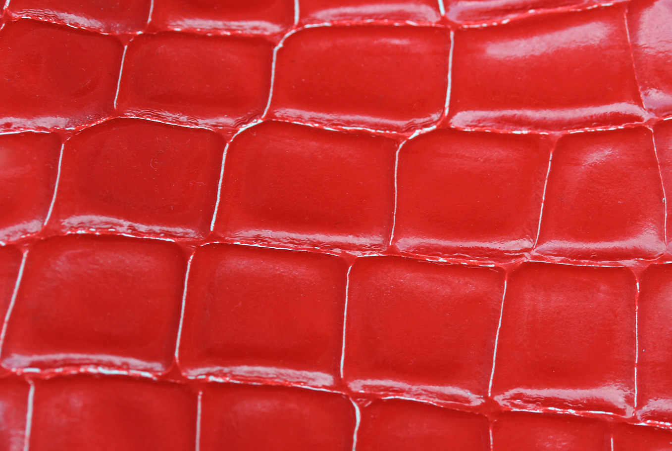 red leather in an exclusive Italian leather